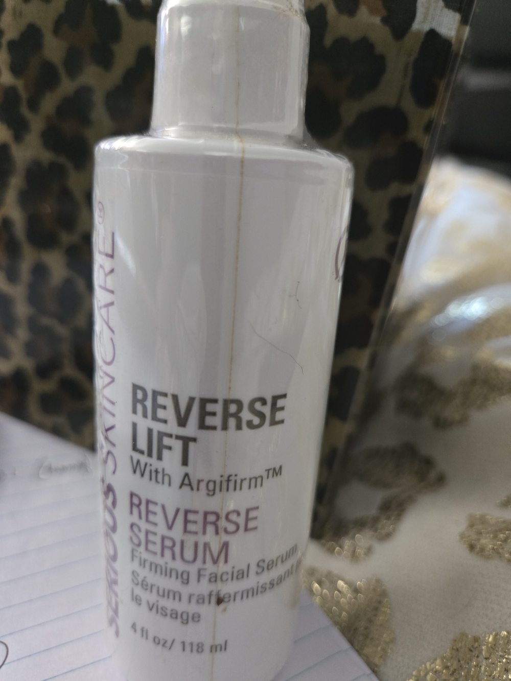 New Serious Skincare Reverse Lift With Argifirm Firming Facial Serum